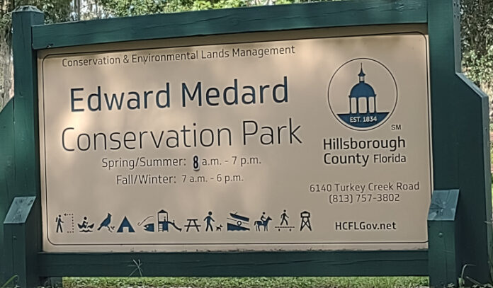 Edward Medard Conservation Park During Hurricane Ian