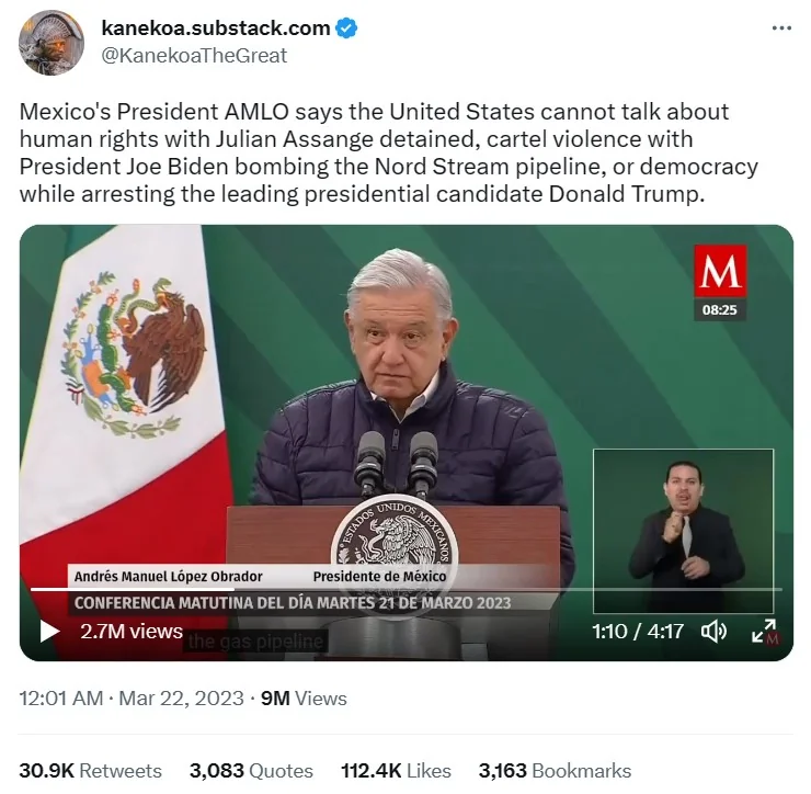 Mexican President AMLO